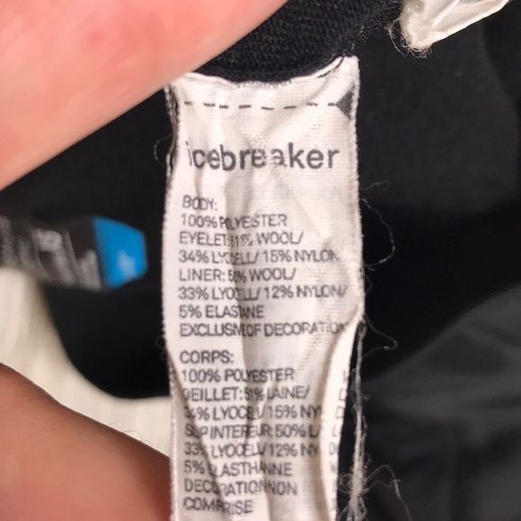 Icebreaker Wool Comet Black Skort Size XS - Picture 7 of 7